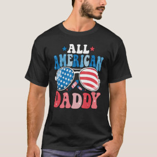 All American Daddy Sunglasses 4th of July Family M T-Shirt