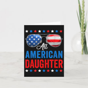 All American Daughter 4th Of July Memorial Day Mat Card