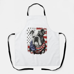 ALL AMERICAN DOG-lovers english bulldog Apron