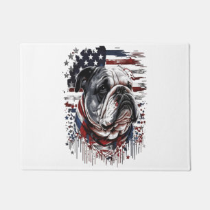 ALL AMERICAN DOG-lovers english bulldog  Doormat