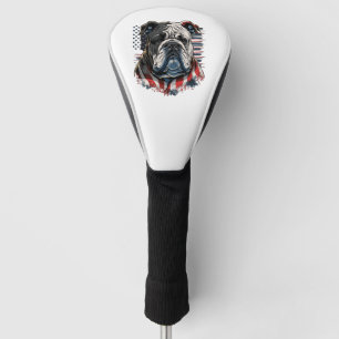 ALL AMERICAN DOG-lovers english bulldog  Golf Head Cover