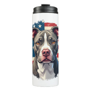 ALL AMERICAN DOG-lovers pit bul (1) Thermal Tumbler