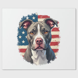 ALL AMERICAN DOG-lovers pit bul (1) Wrapping Paper