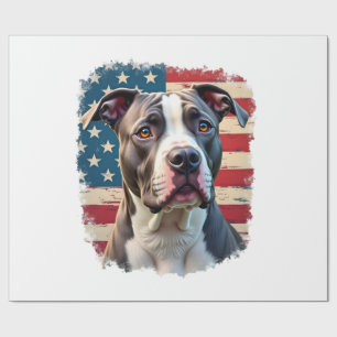 ALL AMERICAN DOG-lovers pit bul (2) Wrapping Paper