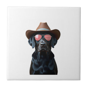 ALL AMERICAN DOG-lovers pit bull (1) Ceramic Tile