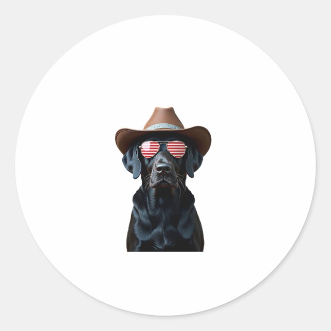 ALL AMERICAN DOG-lovers pit bull (1) Classic Round Sticker (Front)