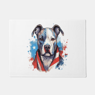 ALL AMERICAN DOG-lovers pit bull 2 Doormat