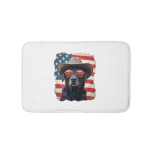 ALL AMERICAN DOG-lovers pit bull (3) Bath Mat