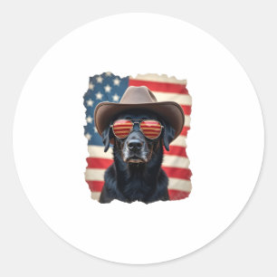 ALL AMERICAN DOG-lovers pit bull  (3) Classic Round Sticker