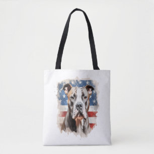 ALL AMERICAN DOG-lovers pit bull 3 Tote Bag