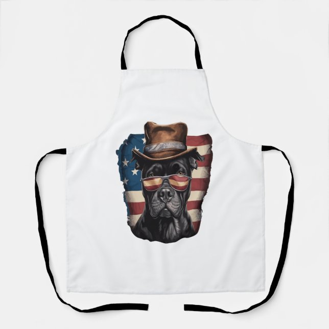 ALL AMERICAN DOG-lovers pit bull  Apron (Front)