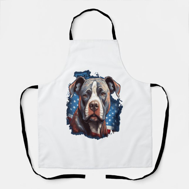 ALL AMERICAN DOG-lovers pit bull  Apron (Front)