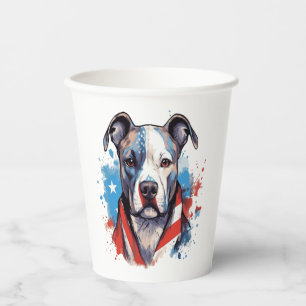 ALL AMERICAN DOG-lovers pit bull  Paper Cups
