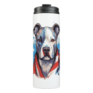 ALL AMERICAN DOG-lovers pit bull Thermal Tumbler