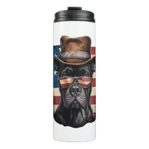 ALL AMERICAN DOG-lovers pit bull  Thermal Tumbler