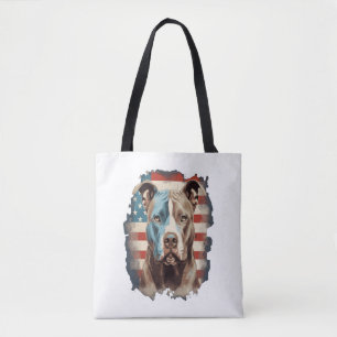 ALL AMERICAN DOG-lovers pit bull  Tote Bag