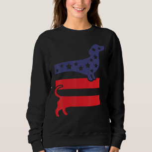 All American Dog Mom Dog Dad 4th Of July USA Flag Sweatshirt