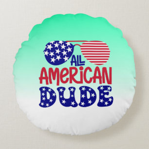 All American Dude-32286 Round Cushion