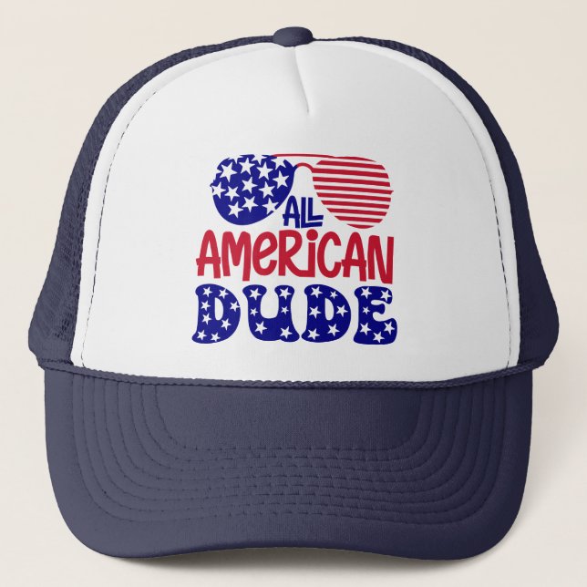 All American Dude-32286 Trucker Hat (Front)