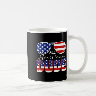 All American Dude 4th July Graphic Art Coffee Mug