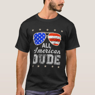 All American Dude 4th of July Family Matching Sung T-Shirt