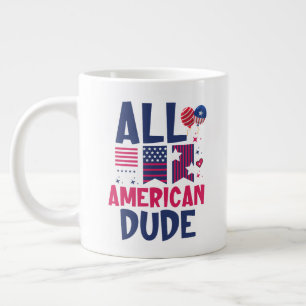 All American Dude-96993 Large Coffee Mug