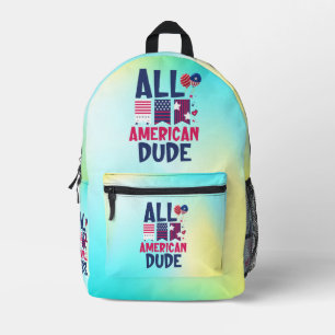 All American Dude-96993 Printed Backpack