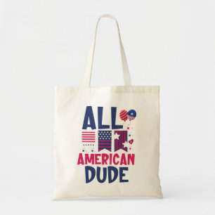 All American Dude-96993 Tote Bag