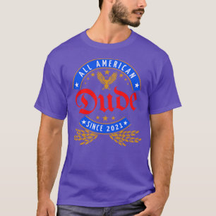 All American Dude Forth of July Memorial Day Gift  T-Shirt