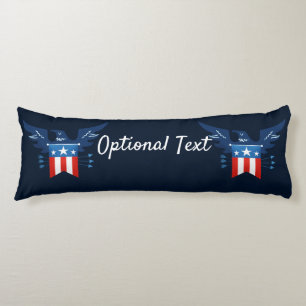 All American Eagle & Flag Patriotic Body Cushion