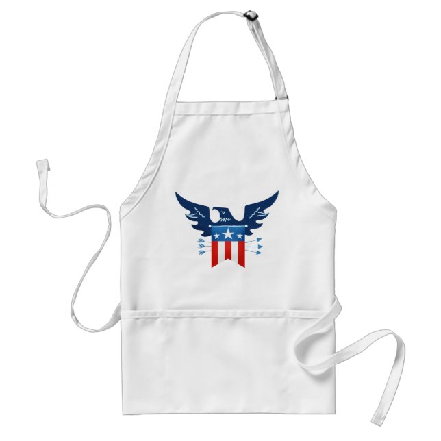 All American Eagle & Flag Patriotic Standard Apron (Front)