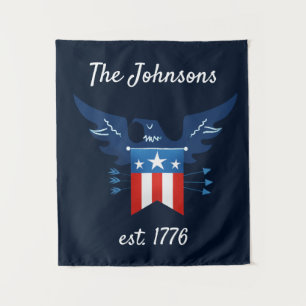 All American Eagle & Flag Patriotic Tapestry
