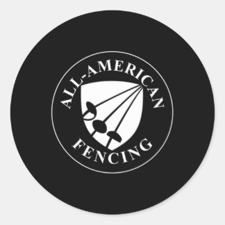 All-American Fencing Academy Team Classic Round Sticker