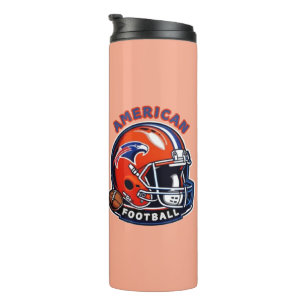All-American Game Day Vibes – Vintage Helmet Style Thermal Tumbler