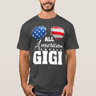 All American Gigi Grandma USA Flag Sunglasses 4th  T-Shirt