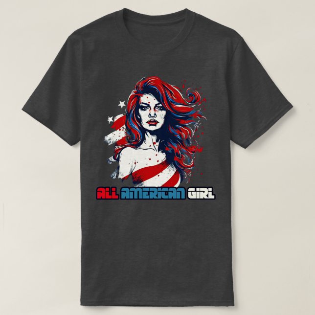All American Girl 2 T-Shirt (Design Front)