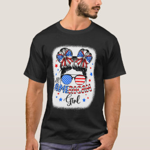 All American Girl 4th Of July Shirt Daughter Messy