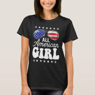 All American Girl 4th Of July Usa Boys Patriotic T T-Shirt