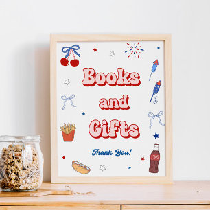 All American Girl Baby Shower Books for Gifts Poster