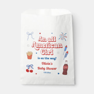 All American Girl Baby Shower Favour Bag