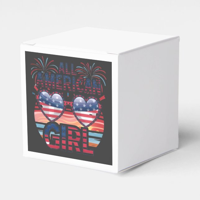 All American girl  Favour Box (Front Side)