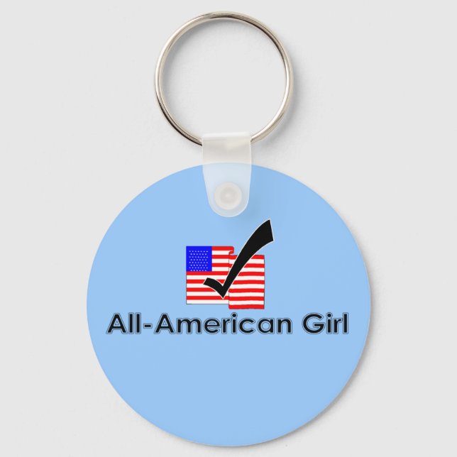 All-American Girl Key Ring (Front)
