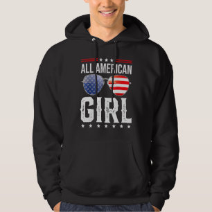 All American Girl Matching Family Fourth 4th Of Ju Hoodie