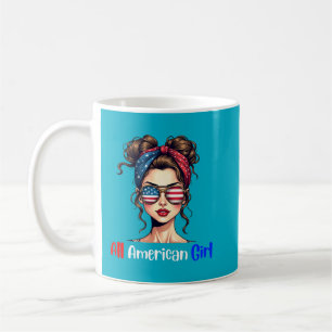 All American Girl Patriotic Coffee Coffee Mug