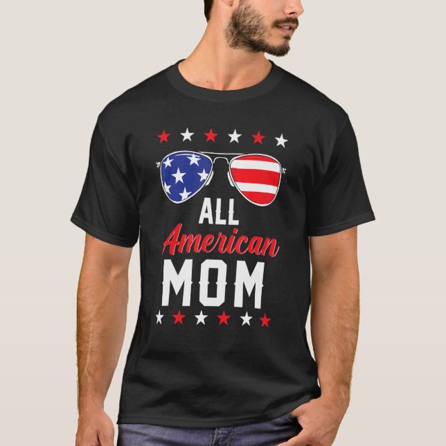 All American Girl Patriotic Usa Flag 4th Of July G T-Shirt (Front)