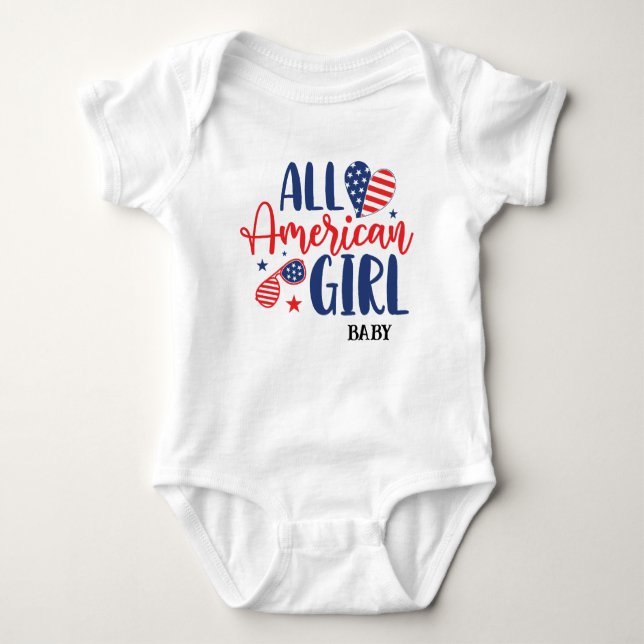 All American Girll (Baby ) T-Shirt Baby Bodysuit (Front)