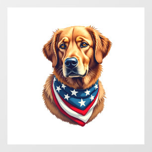 All American Golden Retriever Vintage Tee