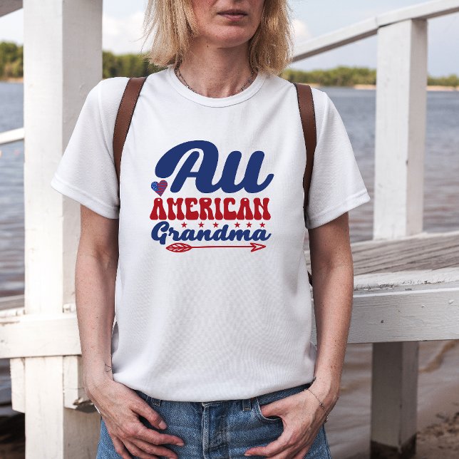 All American Grandma 4th of July Grandmother T-Shirt (Creator Uploaded)