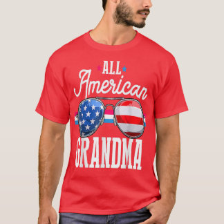 All American Grandma 4th of July Sunglasses Family T-Shirt