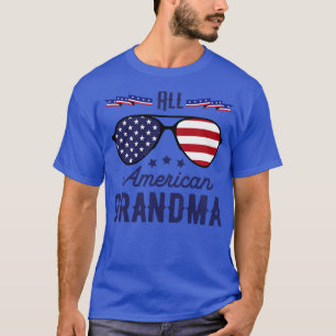 All American Grandma 4th Of July Sunglasses T-Shirt
